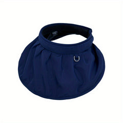 Foldable Shell Visor Hat Solid Sunscreen Headband Summer Sun Hat Women