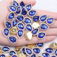 30pcs Tear Drop Rhinestone DIY Accessories Costume Dress Wedding Crafting