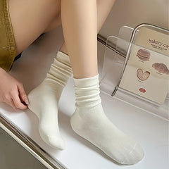 5 Pairs Comfy & Soft Mid Tube Women's Socks