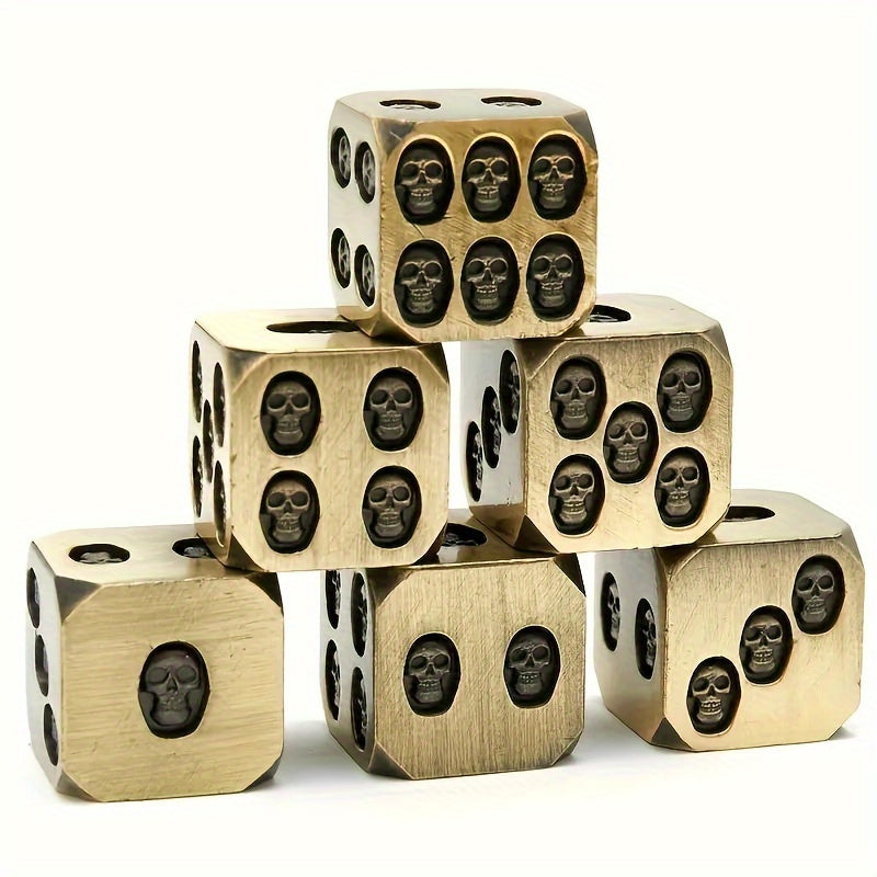 6pcs Solid Dice Set for Cosplay Board Game Halloween Christmas