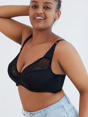  Lace Bow Detail Bralette With Adjustable Straps