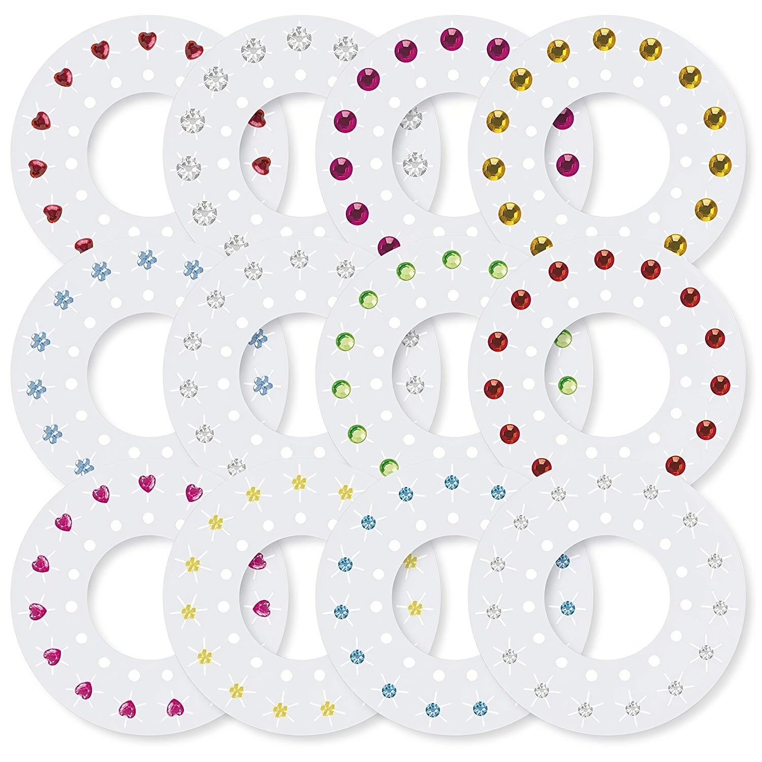 180PCS Diamond Toy Set DIY Girls Hair Styling Tool & Refill Set