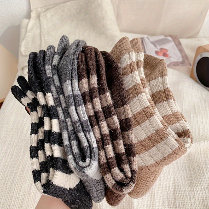 Colorblock Stripe Print Socks Women's Stockings & Hosiery