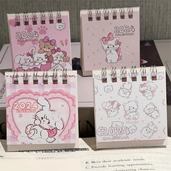 Mikko Pink Kitten Desk Calendar Student Desktop Book