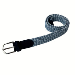 Elastic Braided Belt Pin Buckle Stretch Belt Canvas Waistband