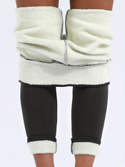 Women's High Waist Fleece Leggings Winter Warmth