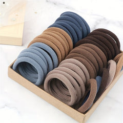 60pcs Elastic Rubber Band Hair Accessories For Women Girls