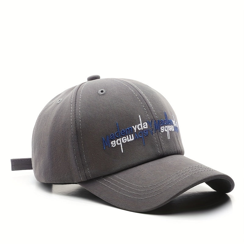Letter Embroidery Unisex Baseball Cap Solid Dad Hats Sports