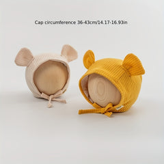 Baby Ear Cap Lightweight Birthday Fitted Hat For Boys And Girls