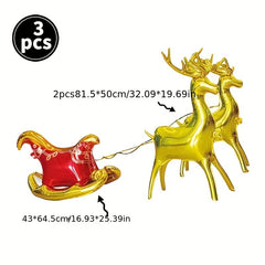 Christmas Reindeer Balloon Decoration Set for Indoor and Outdoor Party