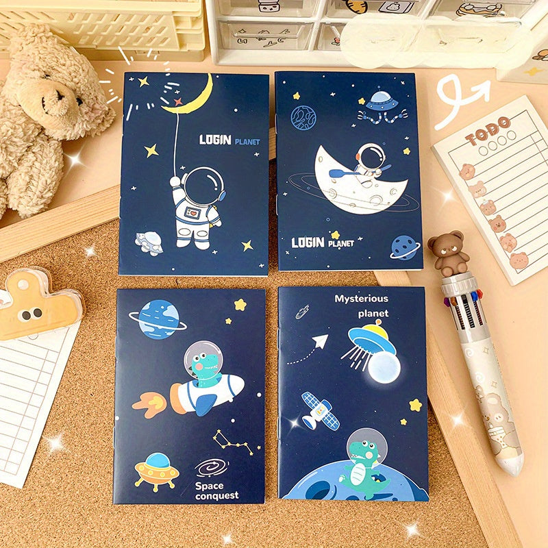 8 Mini Notebooks A7 Portable Diary with 32 Pages Set of 4 Patterns