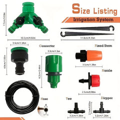 164ft DIY Garden Drip Irrigation System - Save Time & Water