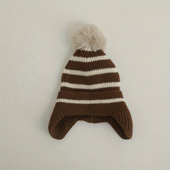 Striped Kids' Winter Beanie Hat
