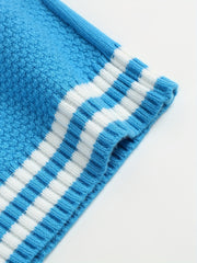 Toddler's Striped V Neck Sweater Baby's Stylish Sleeveless Vest