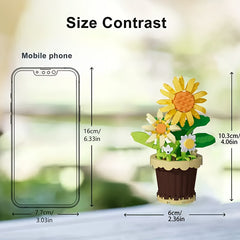 Children's Succulent Flower Building Blocks Toy Set