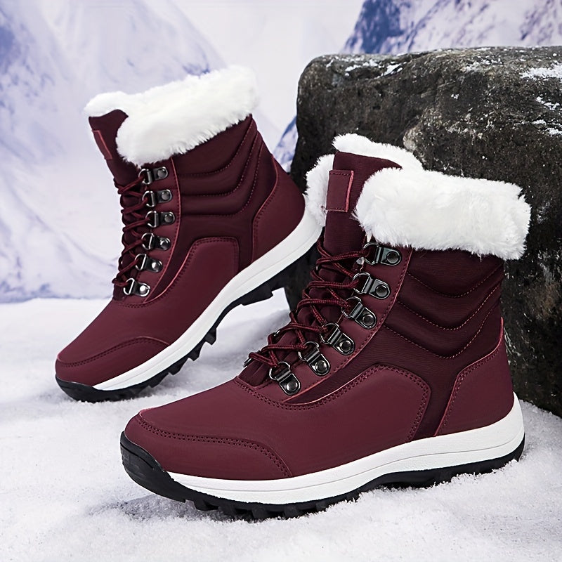 Women's Non-slip Snow Boots High Top Hiking Boots
