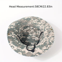 Camouflage Bucket Hat Wide Brim Sun Hat Unisex