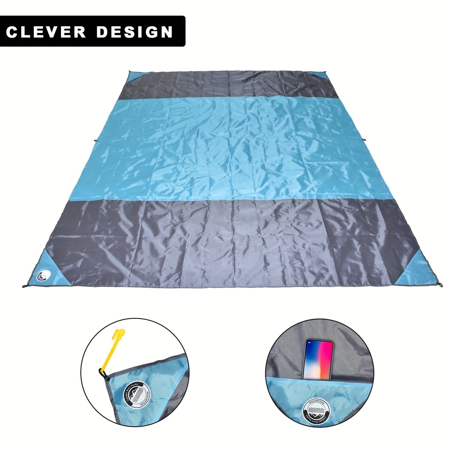 Waterproof Oversize Beach Blanket Portable Soft
