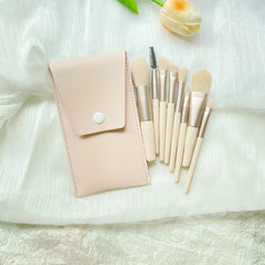 Mini Macaroon Brush Set Eyeshadow Makeup Tool 8 Sticks With Bag