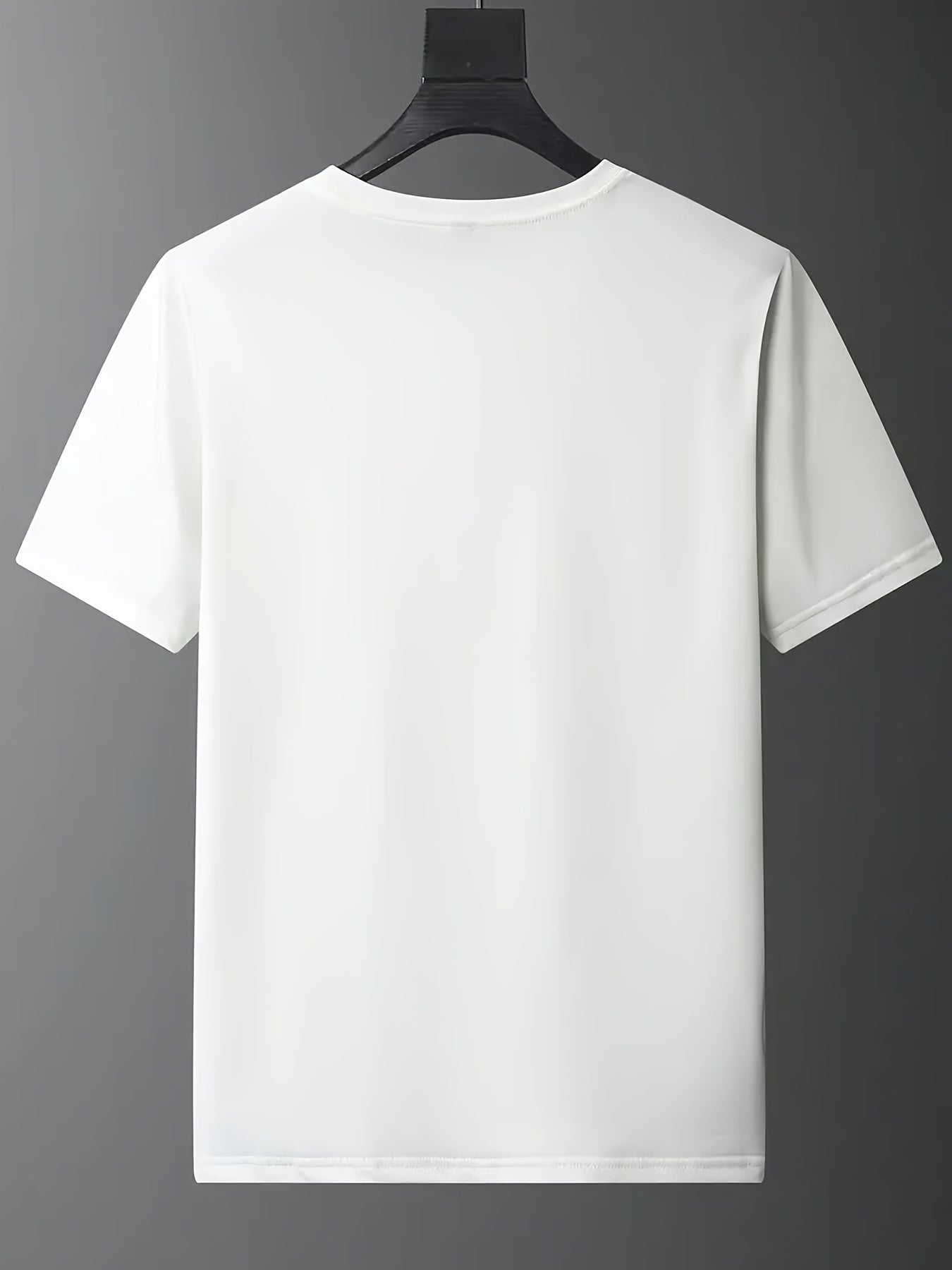Men's Mouse Sketch Print T shirt Active Comfy Slightly Stretch Crew Neck Tee