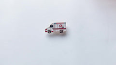 Car Shape Enamel Brooch Pin Ambulance Lapel Pin For Clothes Hat Backpacks