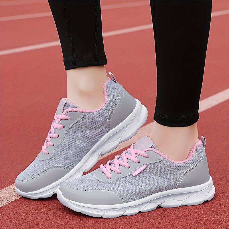 Y2k Women's Non Slip Walking Shoes Lace Up Soft Sole Comfort Running Shoes