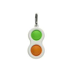 2pcs Fidget Toy Stress Relief & Mini Silicone Sensory Key Chain