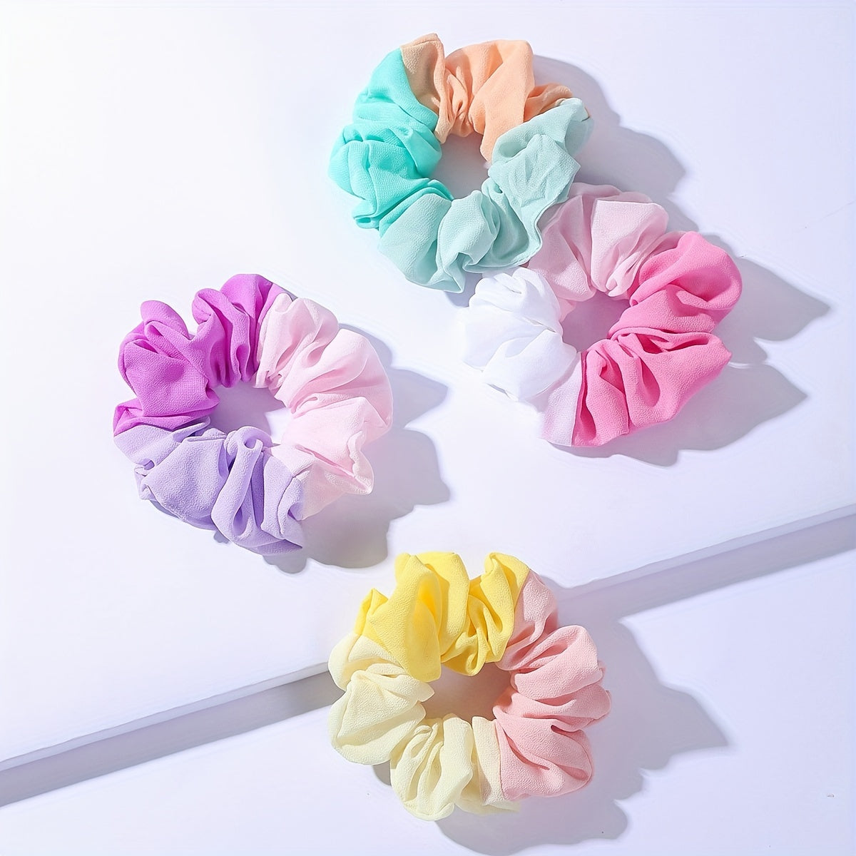 4pcs Three Hair Tie Elastic Scrunchie Hair Accessories