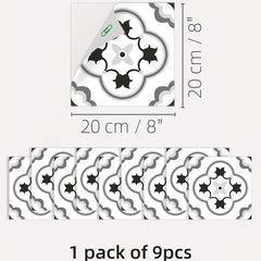 9pcs Waterproof Anti Slip Tile Stickers - Transform Your Home