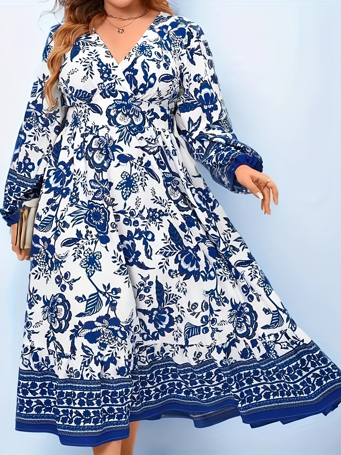  Women's Floral Print Maxi Dress