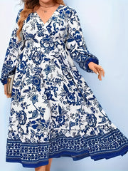  Women's Floral Print Maxi Dress