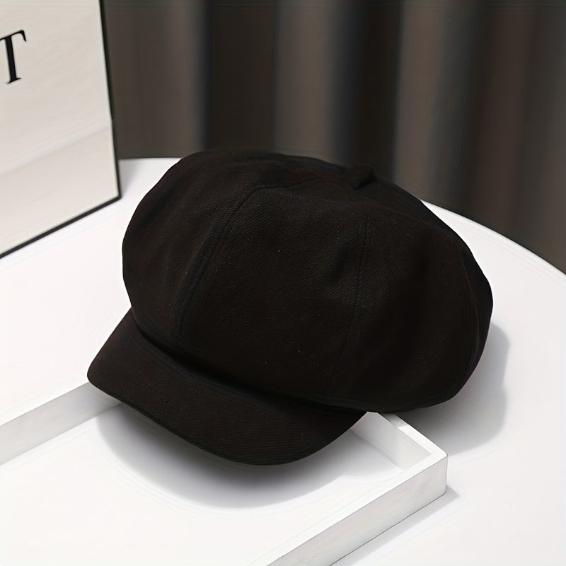 Unisex Octagonal Newsboy Cap Beret Cap