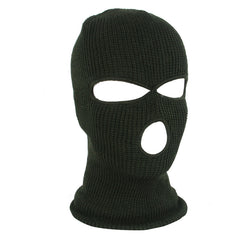 Men's Winter Cycling Hat Beanie Face Covering 3 Hole Knitted Full Face Cover