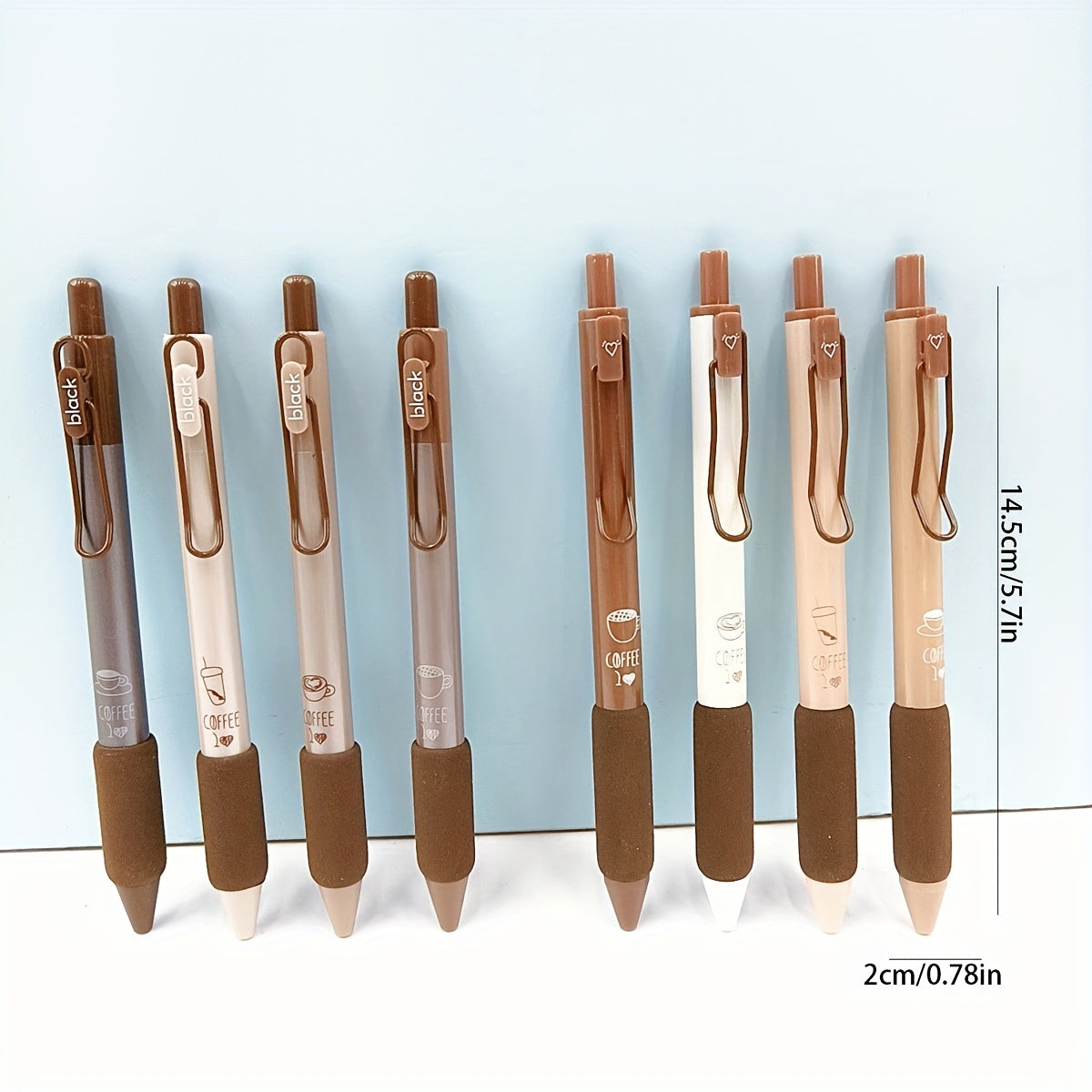 Good Looking Coffee Gel Pen Soft Grip School Office Supplies