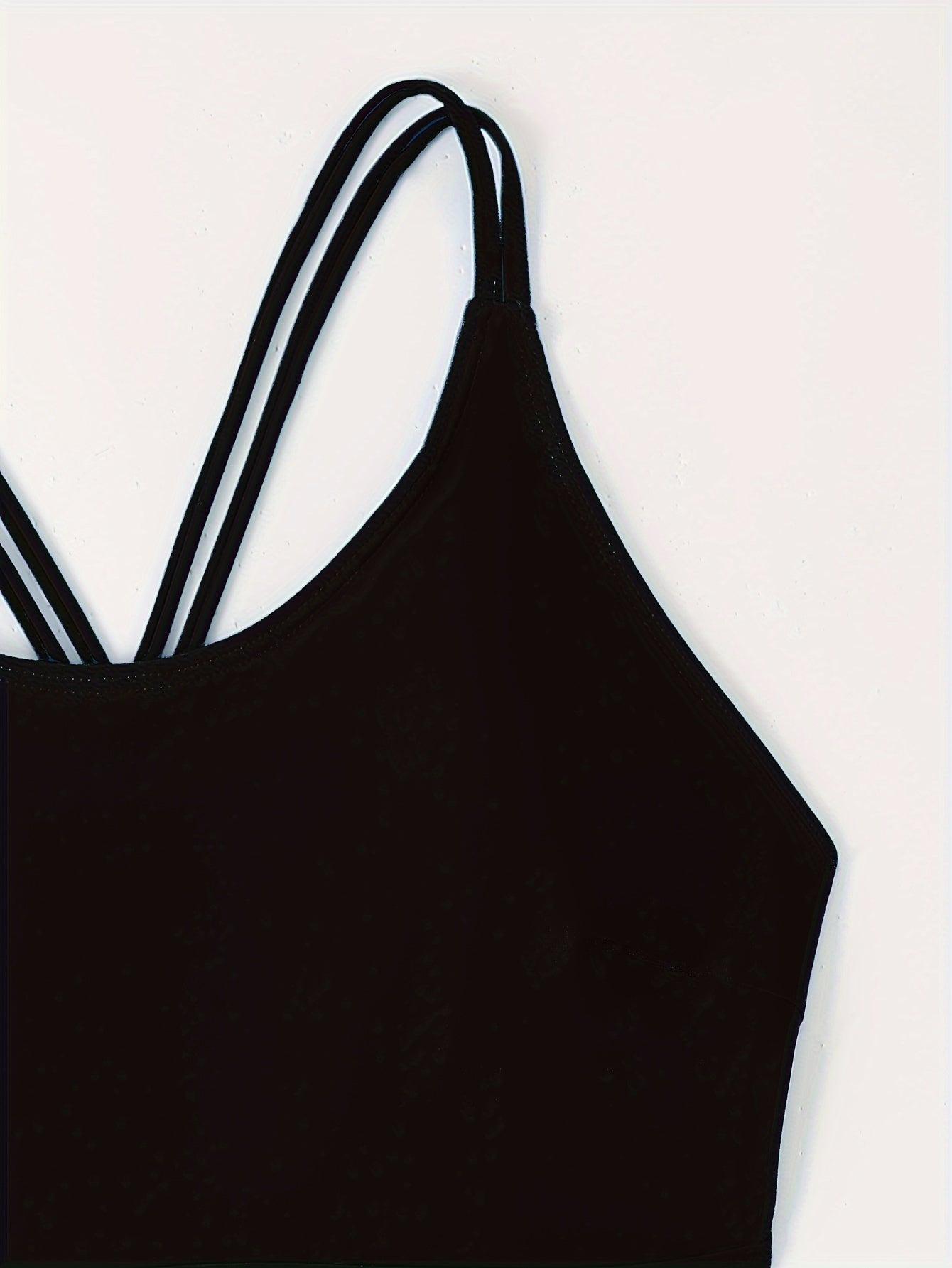  Lace Up Back Ruched One Piece Swimsuit