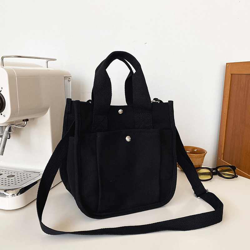 Hendia Mini Tote Bag Canvas Crossbody Purse Stylish Handbag