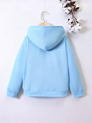 Girl's Cartoon Penguins Hoodie Top Sweatshirt