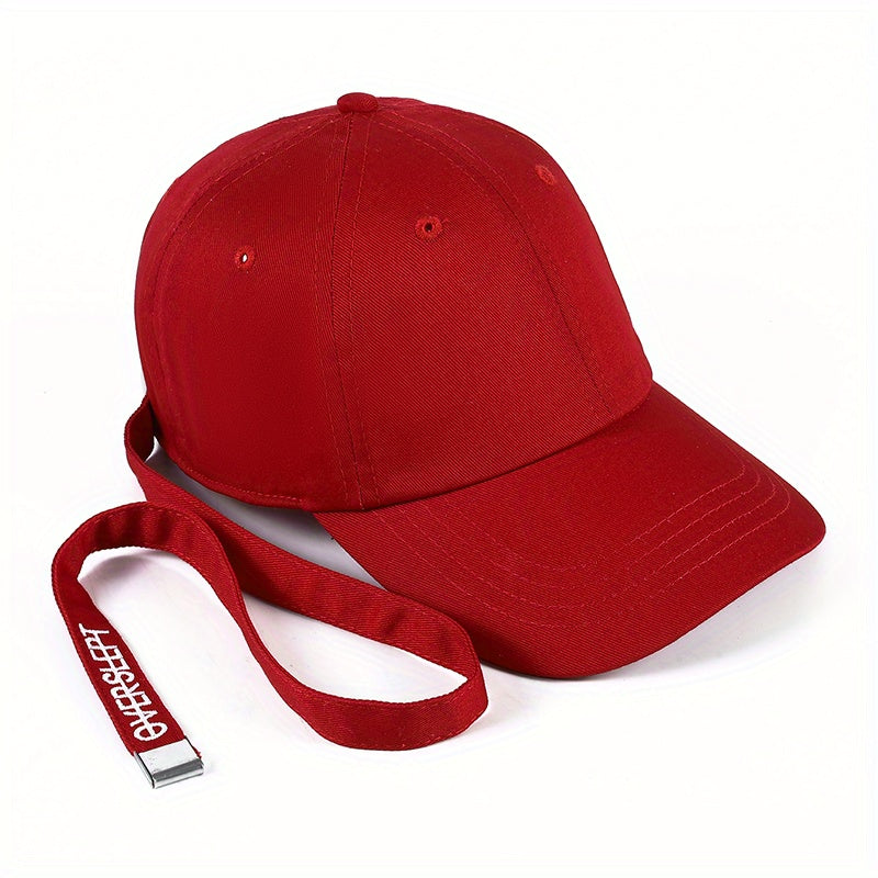 Solid Strap Baseball Cap Lightweight Sunshade Hat