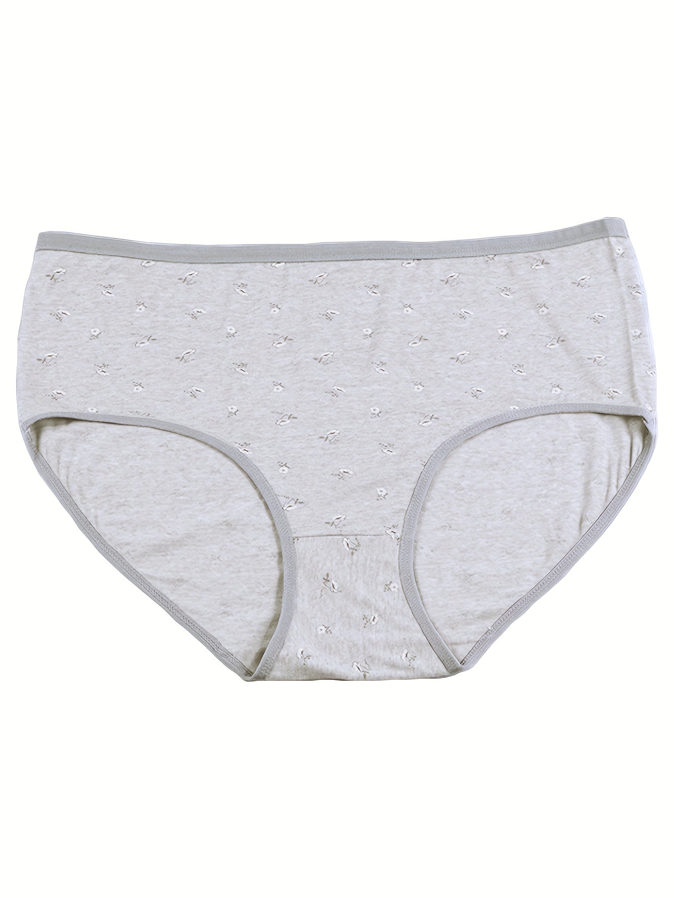 4 Pack Women's Plus Floral Print Stretch Underwear Set