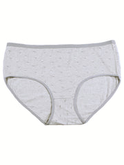 4 Pack Women's Plus Floral Print Stretch Underwear Set