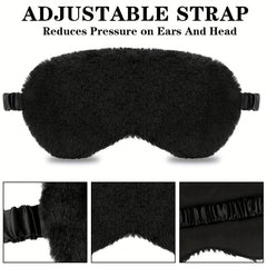 Comfort Plush Sleep Eye Mask Blackout Blindfold for Full Night's Sleep