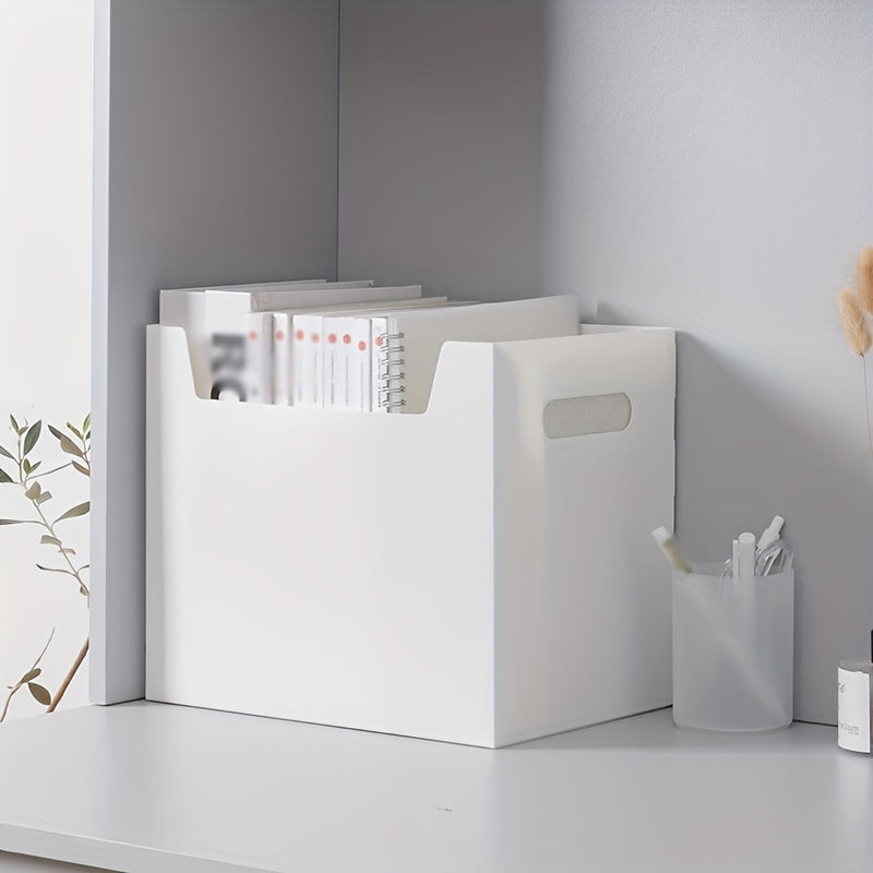 Desktop Book Storage Box Large Foldable Organizer Multifunctional