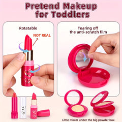 Unicorn Themed Makeup Toy Set for Girls Ages 3-6