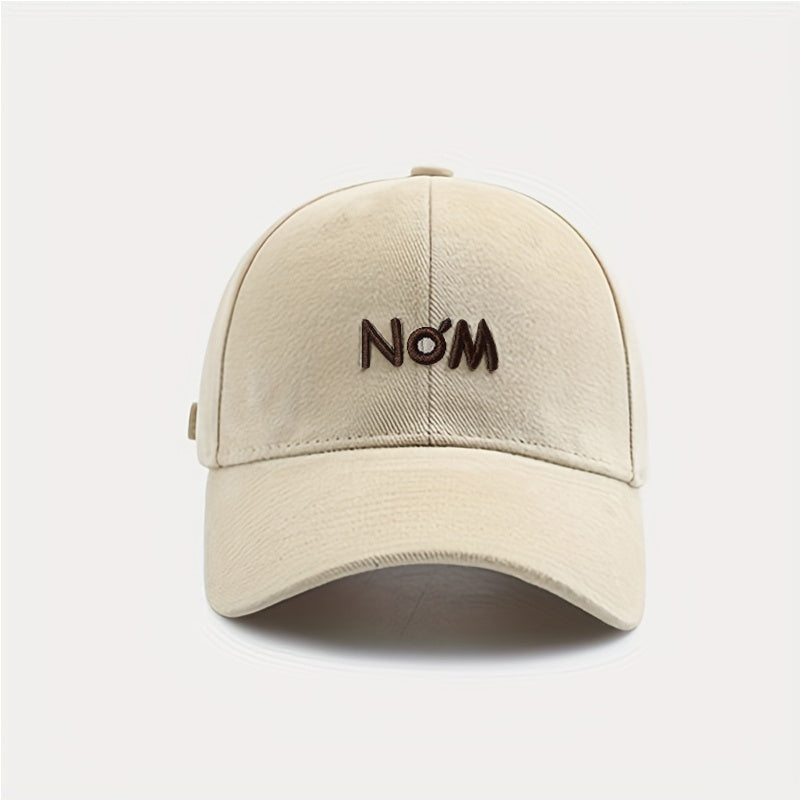 No'M Embroidery Baseball Cap Solid Couple Dad Hats Unisex Sun Hats