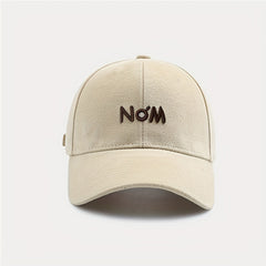 No'M Embroidery Baseball Cap Solid Couple Dad Hats Unisex Sun Hats