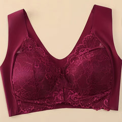  Bra Women's Plus Front Close Wide Strap Full Coverage