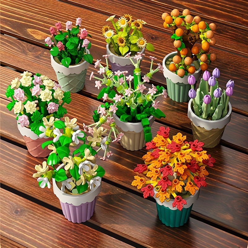Build a Flower Garden Toy for Desktop Decor
