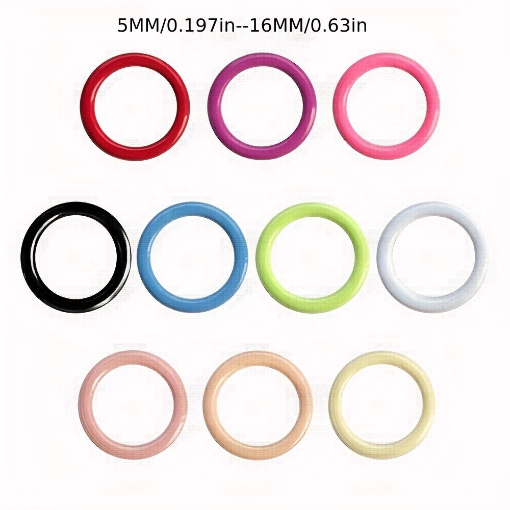 100pcs Round Knitting Stitch Markers 10 Colors Locking Crochet Accessories