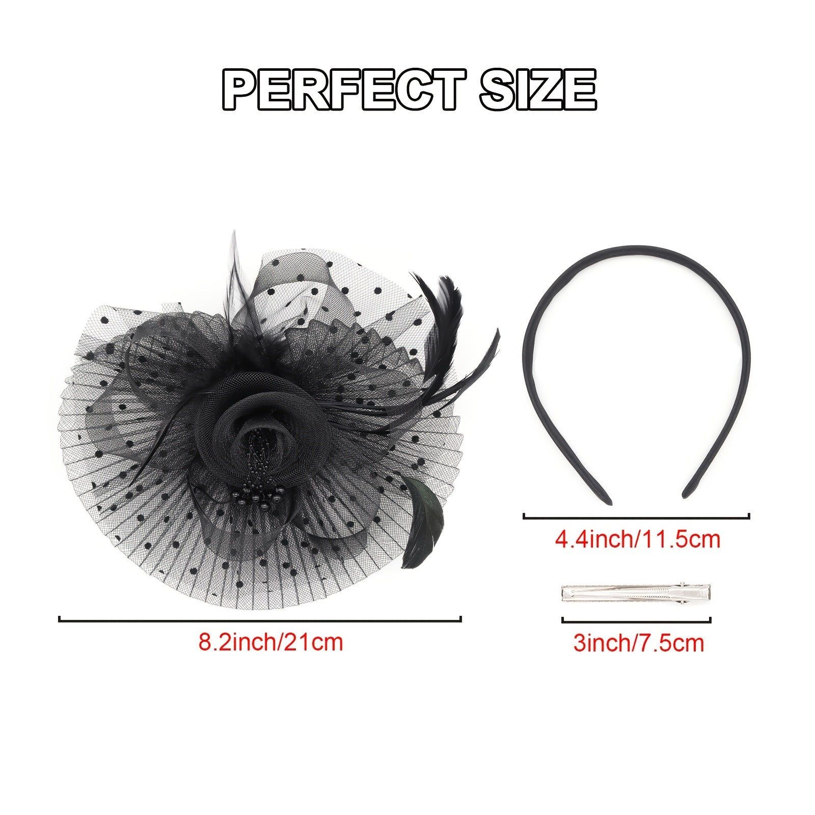 Feather Ruffle Holder Horse Party Banquet Headwear