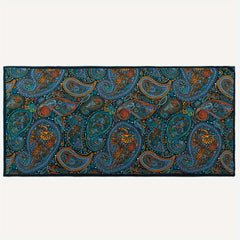 Paisley Print Satin Head Wrap Scarf Silk Large Shawl Hair Accessories